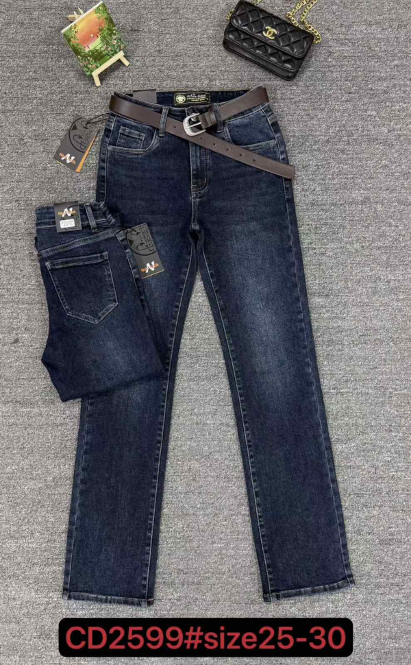 Spodnie damskie jeansy Roz 25-30, 1 Kolor Paczka 10 szt